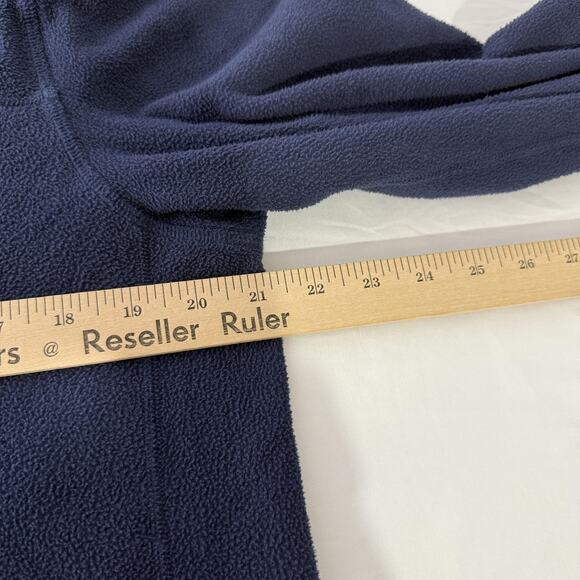 Patagonia Jacket Mens Medium Navy Blue Half Zip Fleece Pullover Outdoors Hiking - Picture 6 of 7
